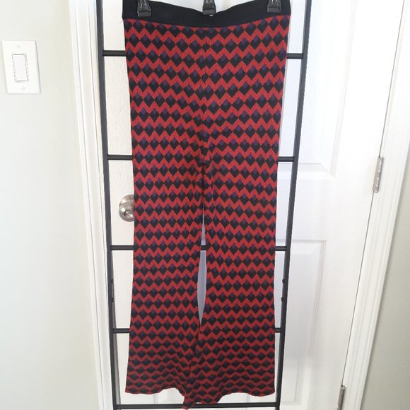 NWT ZARA Knit Sparkle Bell Bottom Pants Size S - Picture 7 of 9